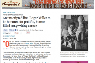 Roger Miller feature on CultureMap Austin