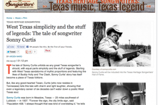 Sonny Curtis Featured on CultureMap Austin